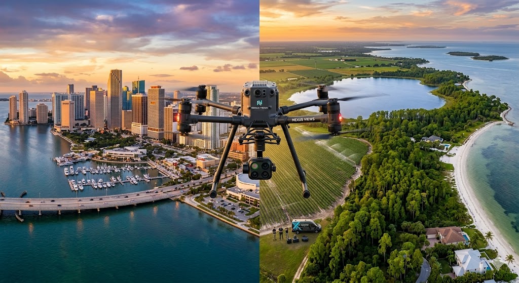 Drone Services Florida professional urban and agricultural aerial photography and videography