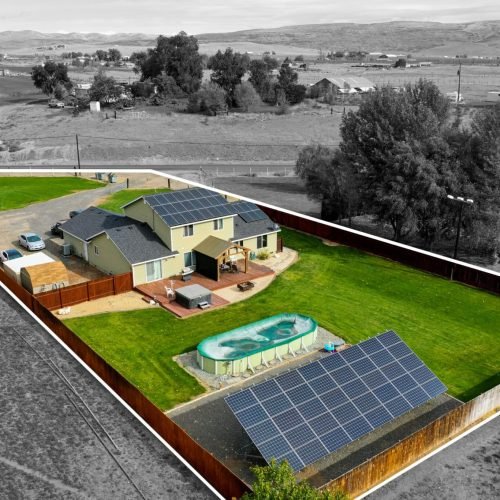 Professional residential drone photography example