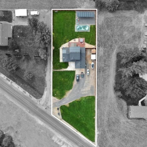 Professional residential drone photography example